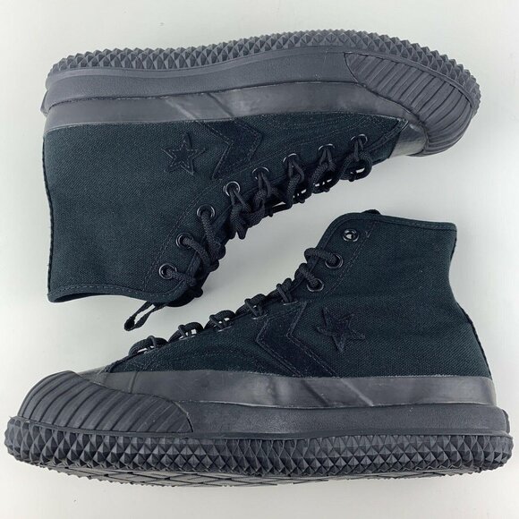 Converse High Tops Mens Size 5 Bosey MC Womens 6.5 Triple Black Water Repellent - Picture 5 of 10